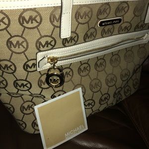Michael Kors small canvas tote